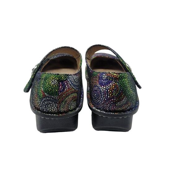 Alegria Whimsical Leather Mary Jane Shoes 42 Colorful Swirl Fairycore Kidcore - Picture 9 of 13